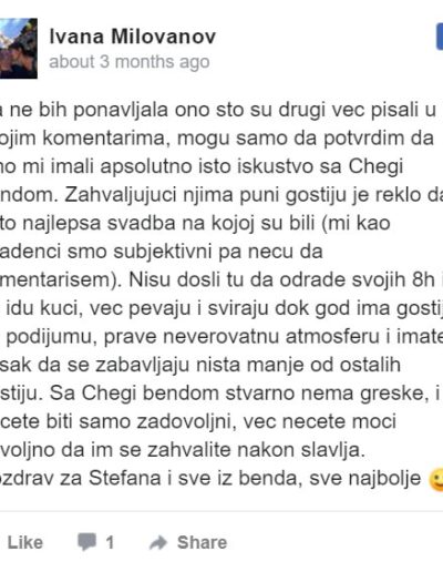 Chegi bend za svadbe PREPORUKA