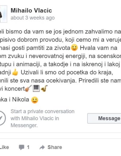 Chegi bend za svadbe PREPORUKA