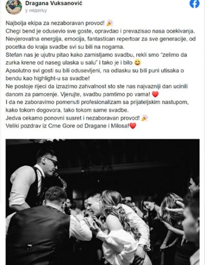 Dragana Vuksanović - Bendovi za svadbe preporuke