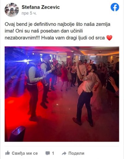 Stefana Zecevic - Bendovi za svadbe preporuke