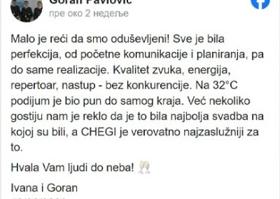 Goran Pavlovic - Bendovi za svadbe preporuke